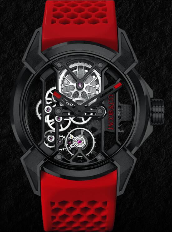 Jacob & Co EPIC X BLACK TITANIUM RED BAND EX100.21.PS.OP.A Replica watch